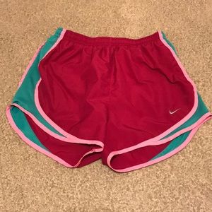 Nike pink and green Nike shorts